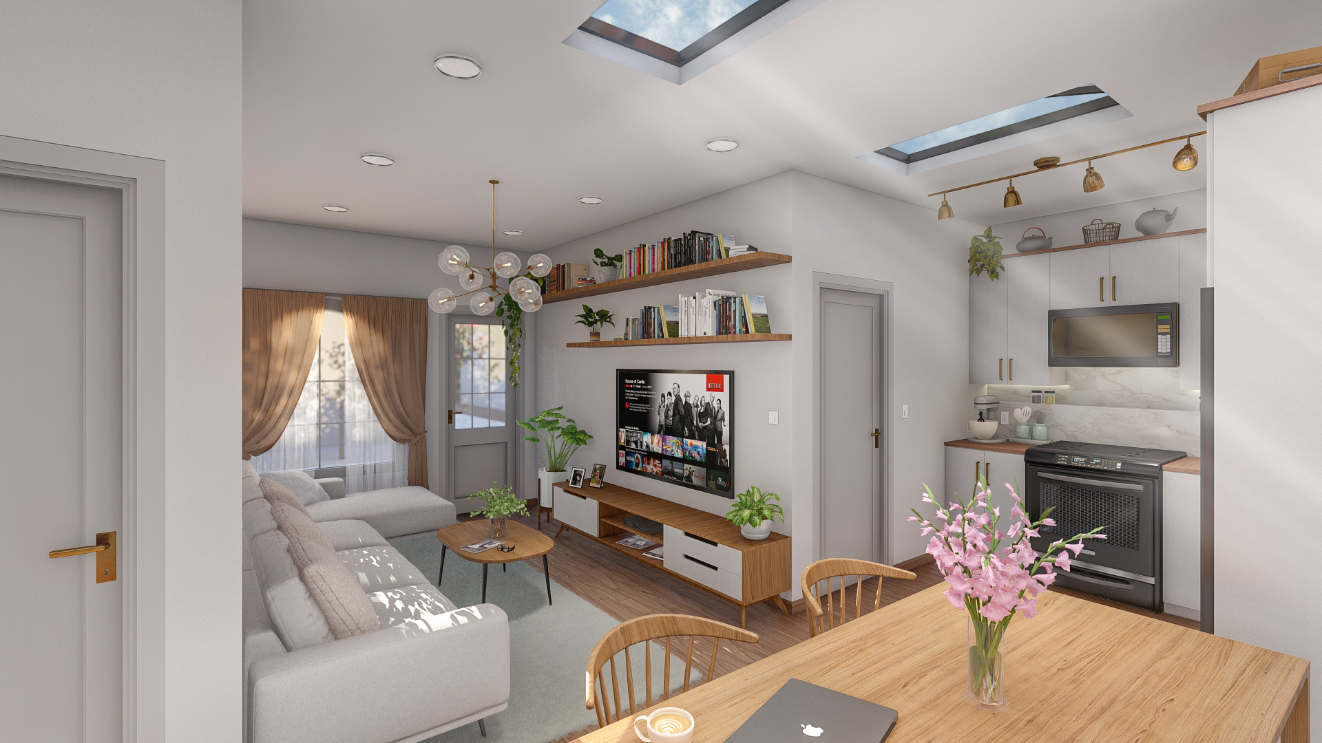 Transforming Space: A Modern 2-Bedroom ADU from a 616 sq. ft. Garage